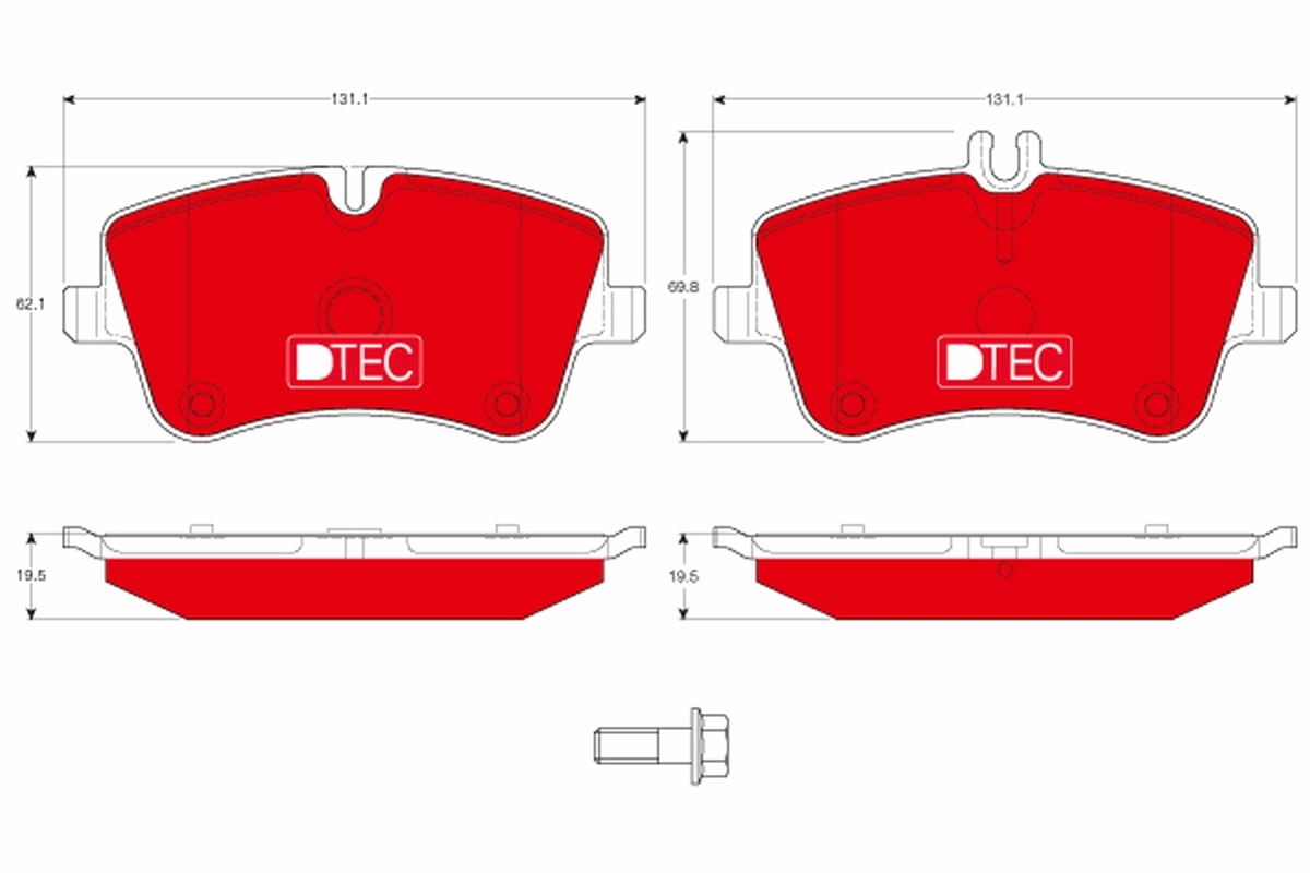 Set placute frana