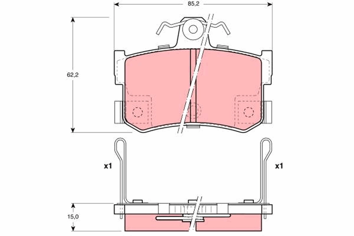 Set placute frana
