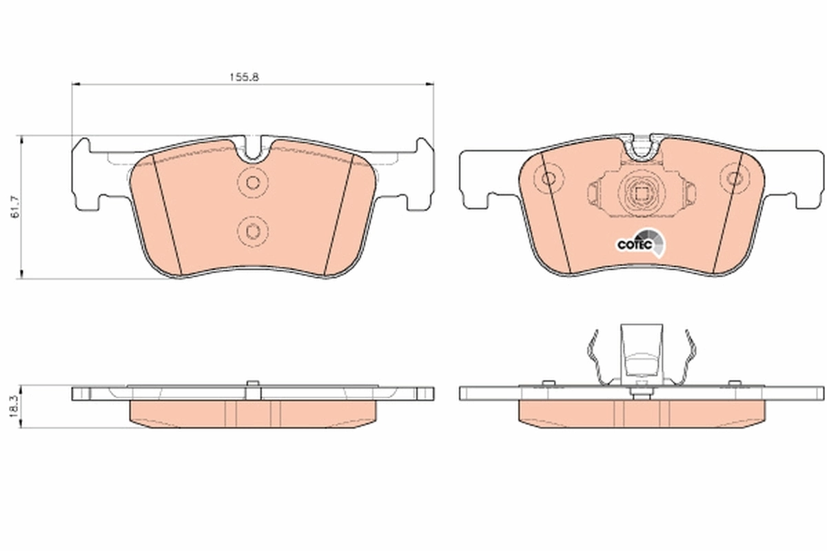 Set placute frana