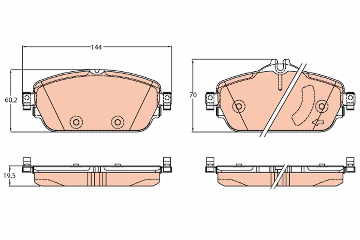 Set placute frana
