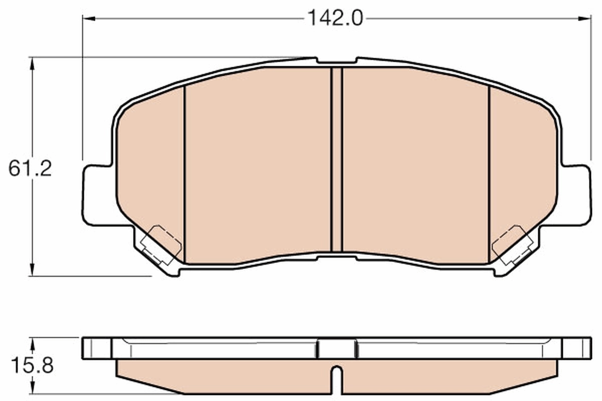 Set placute frana