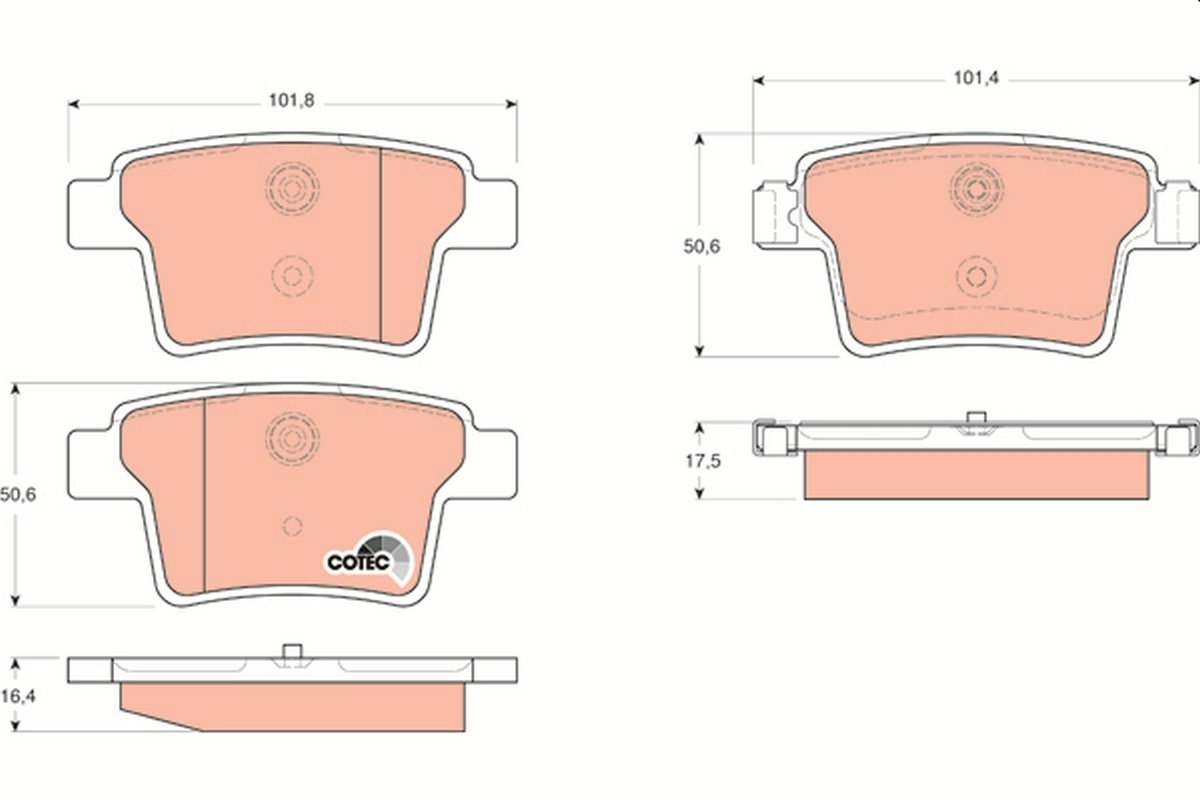 Set placute frana