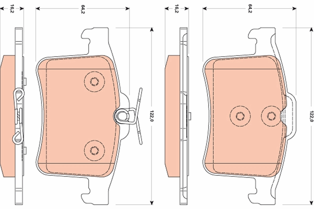 Set placute frana