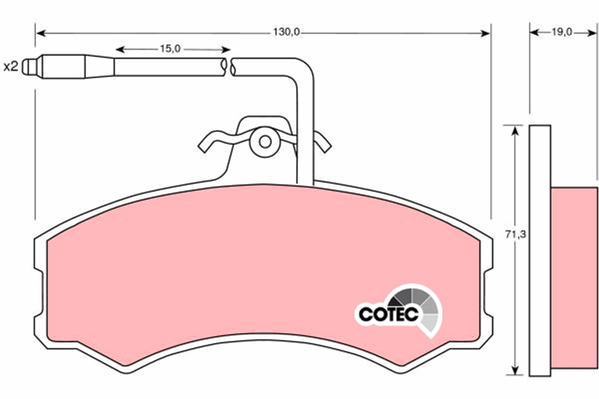 Set placute frana