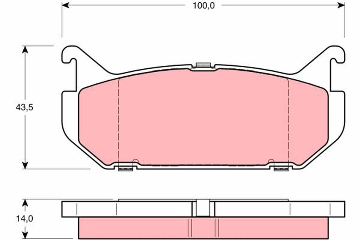 Set placute frana