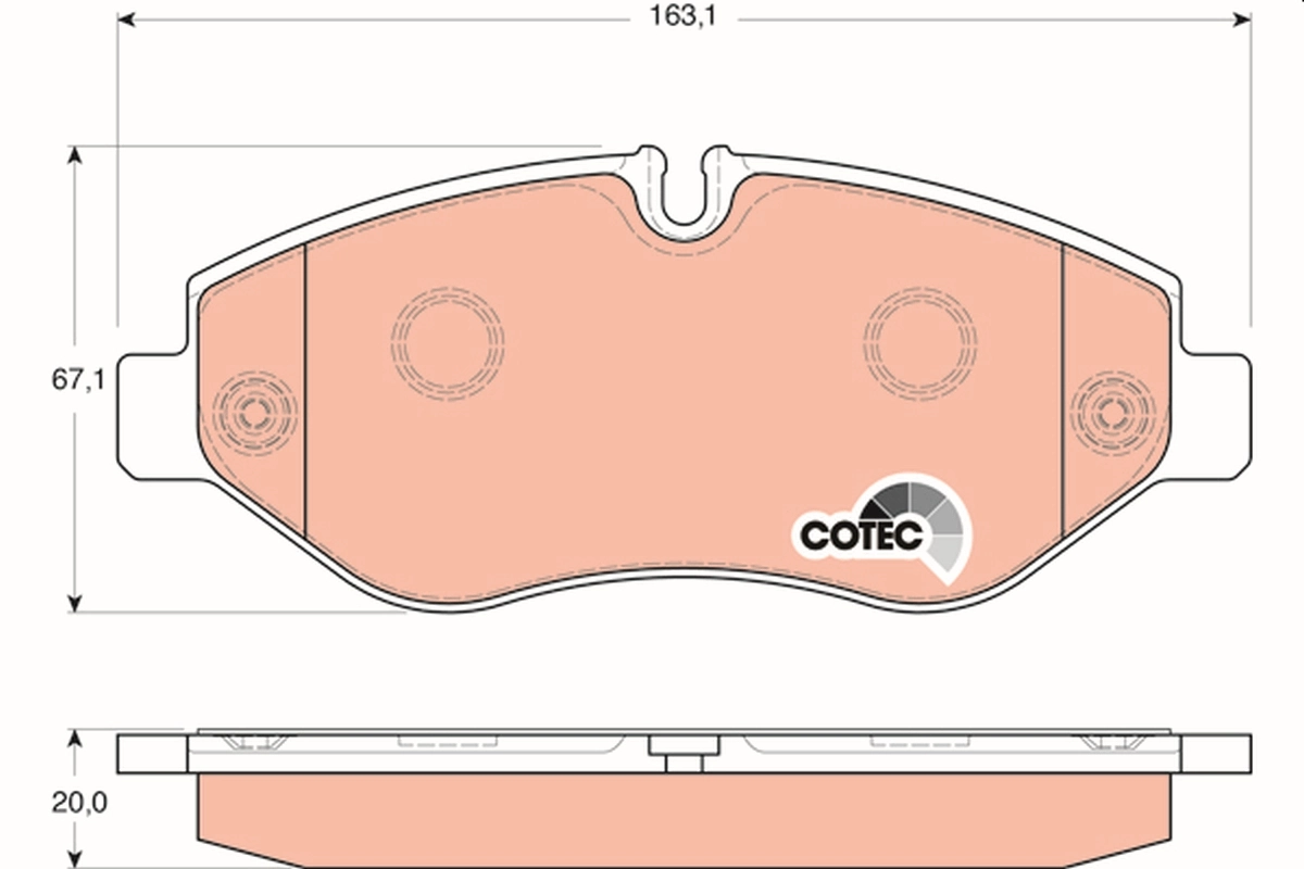 Set placute frana