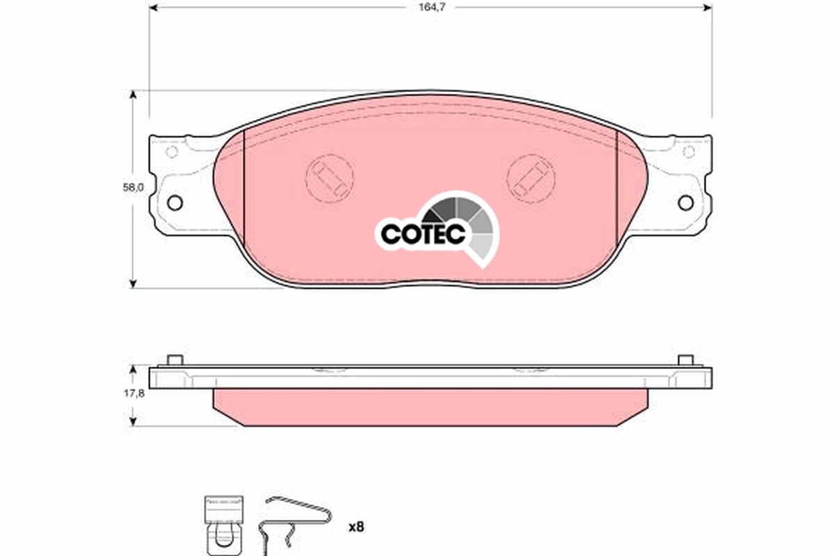 Set placute frana