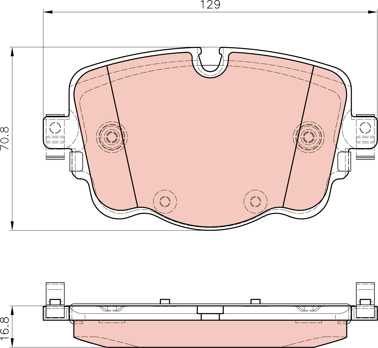 Set placute frana