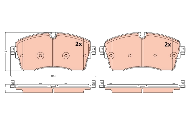 Set placute frana