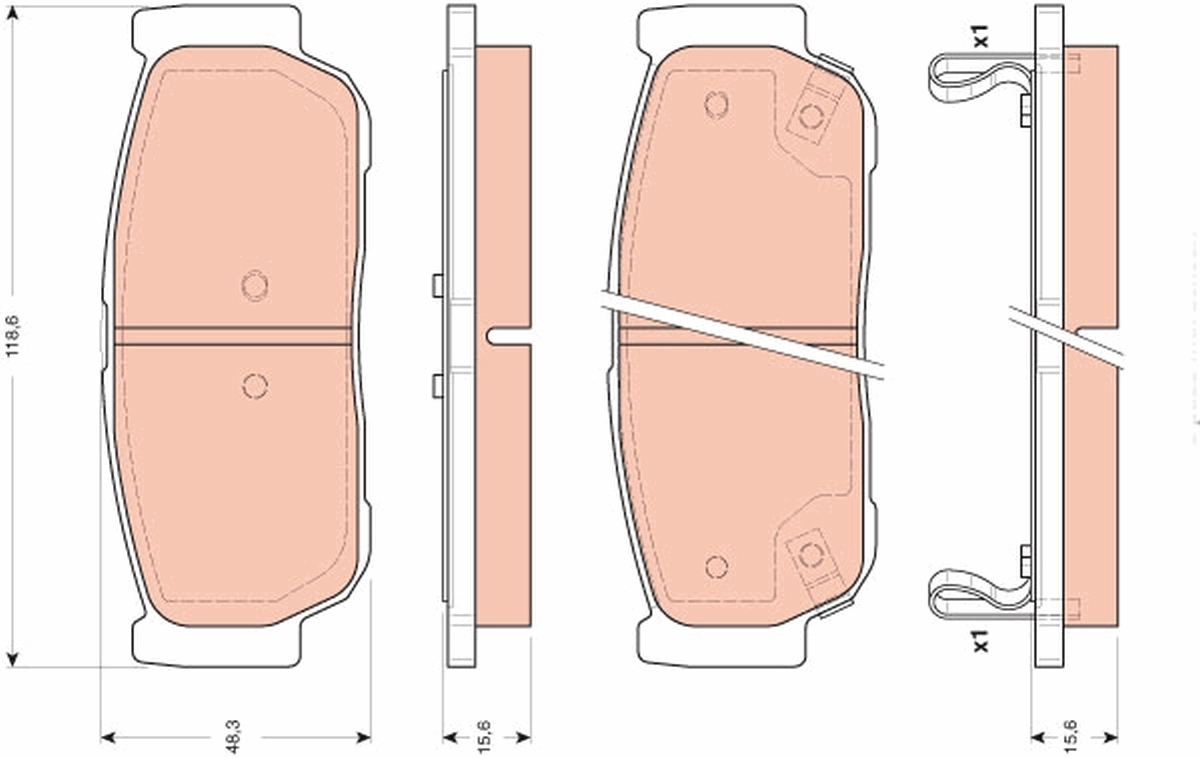 Set placute frana