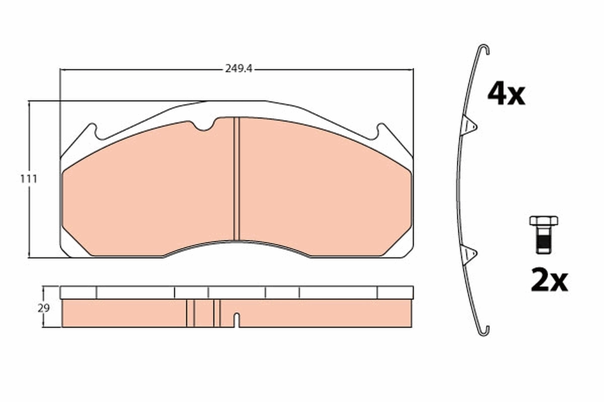 Set placute frana