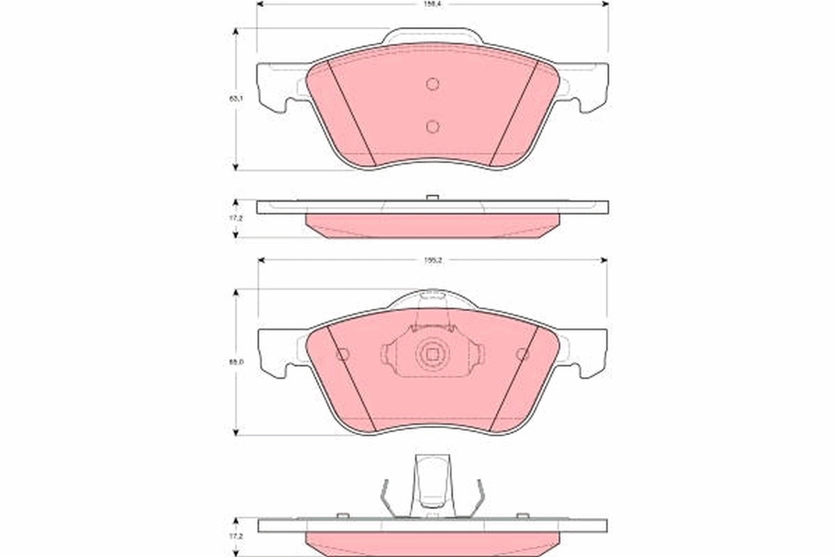 Set placute frana