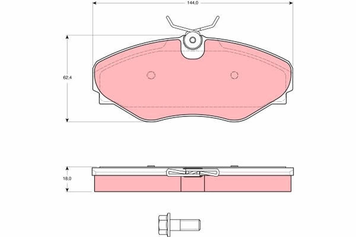 Set placute frana