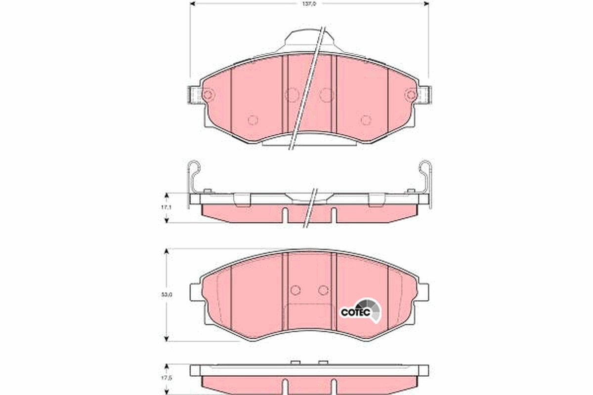 Set placute frana