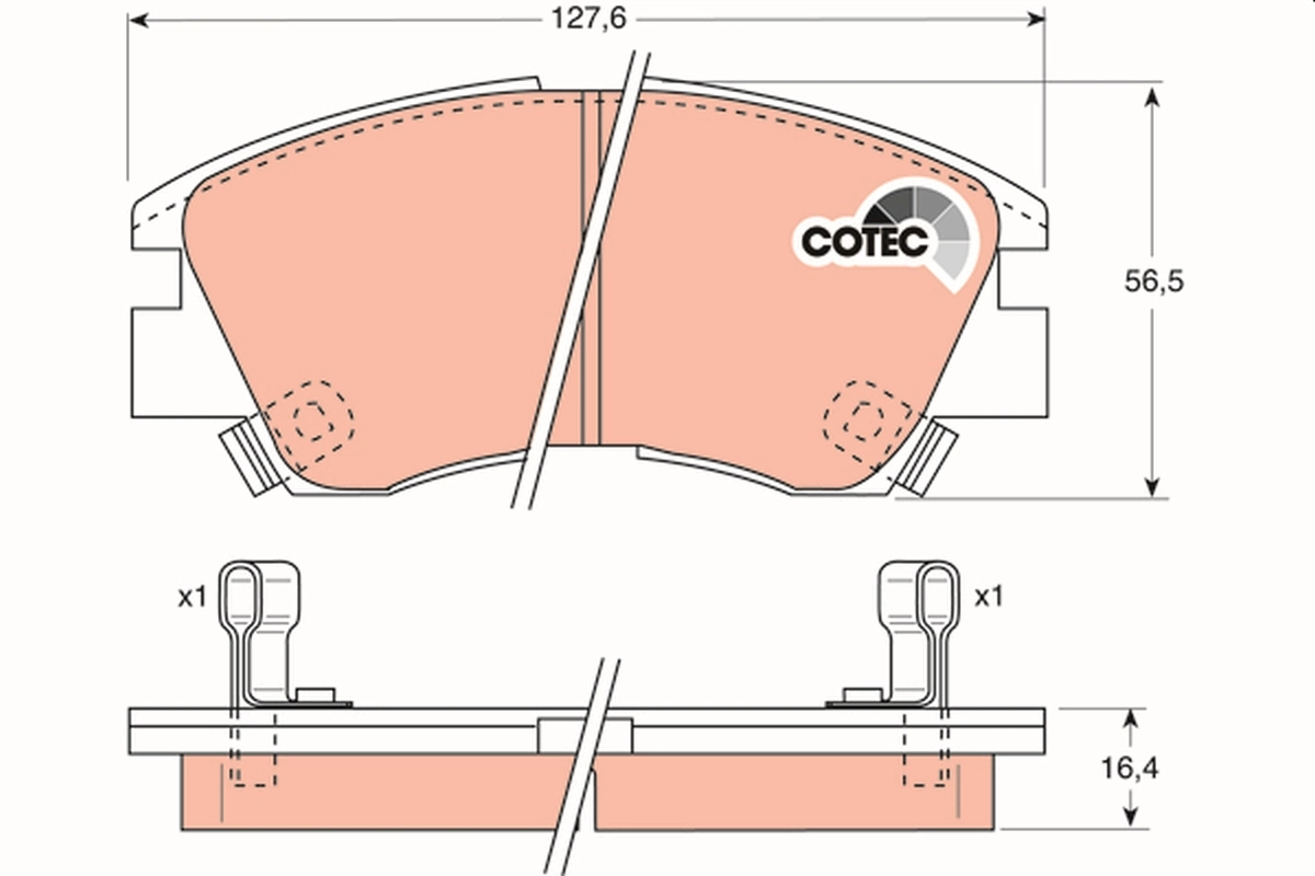 Set placute frana