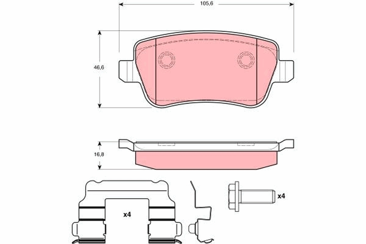 Set placute frana