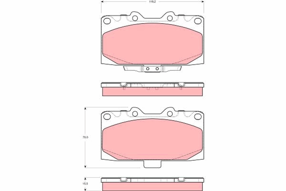 Set placute frana