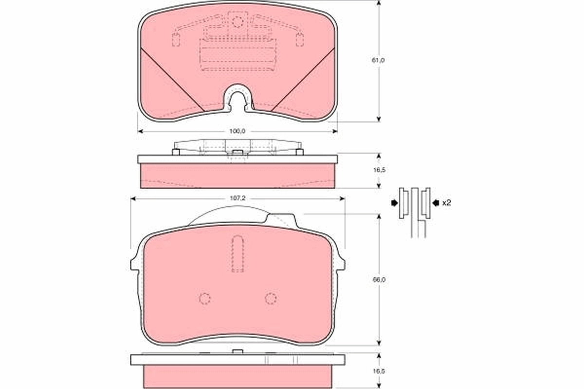 Set placute frana