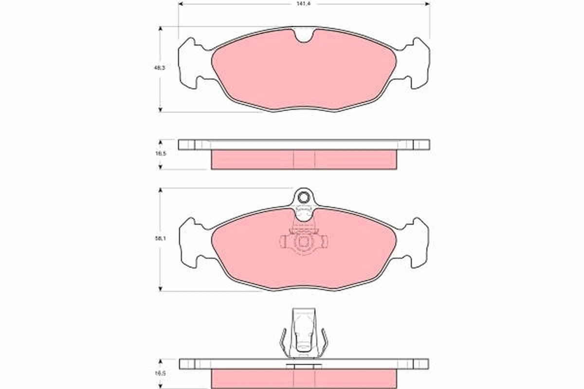 Set placute frana