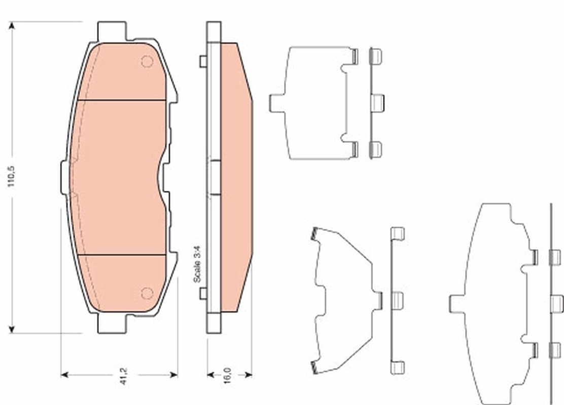 Set placute frana