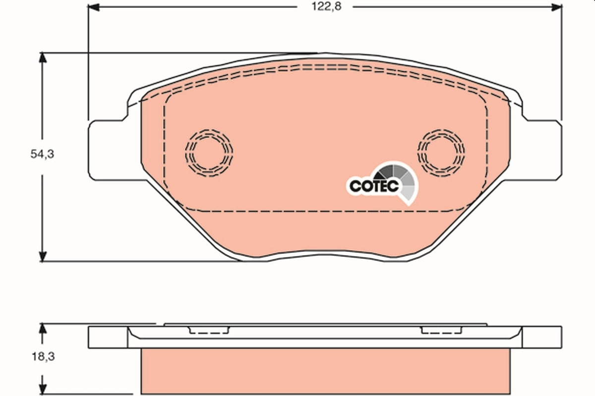 Set placute frana