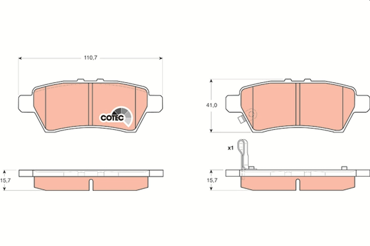 Set placute frana