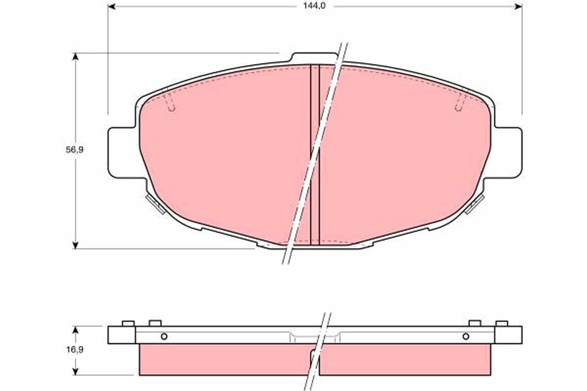 Set placute frana