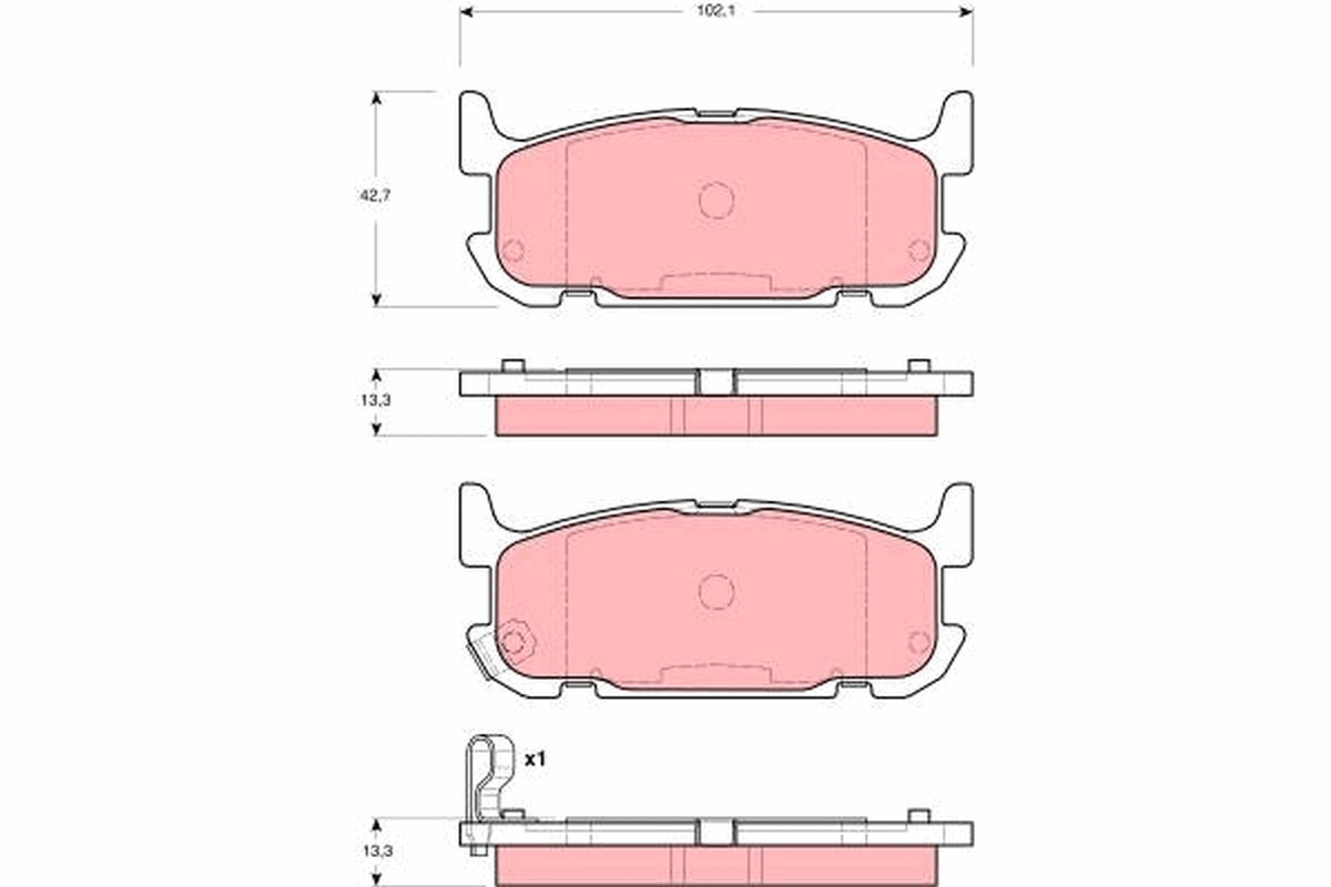 Set placute frana