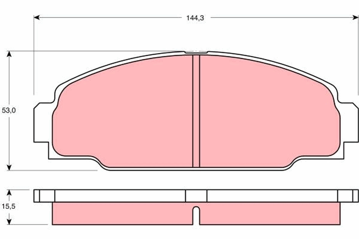 Set placute frana