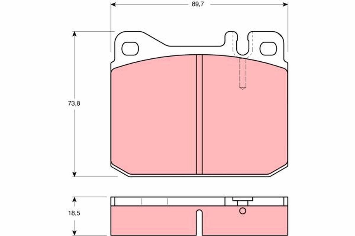 Set placute frana