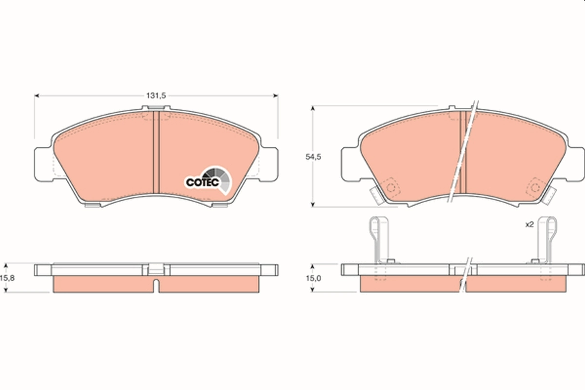 Set placute frana