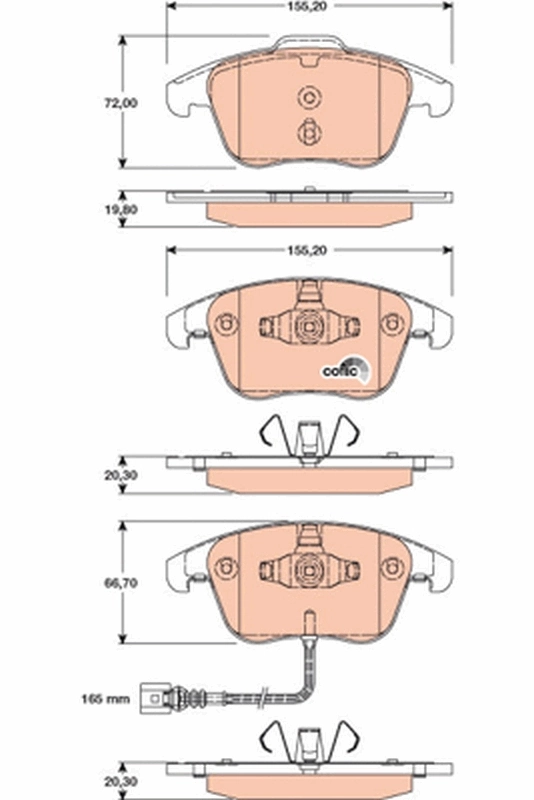 Set placute frana