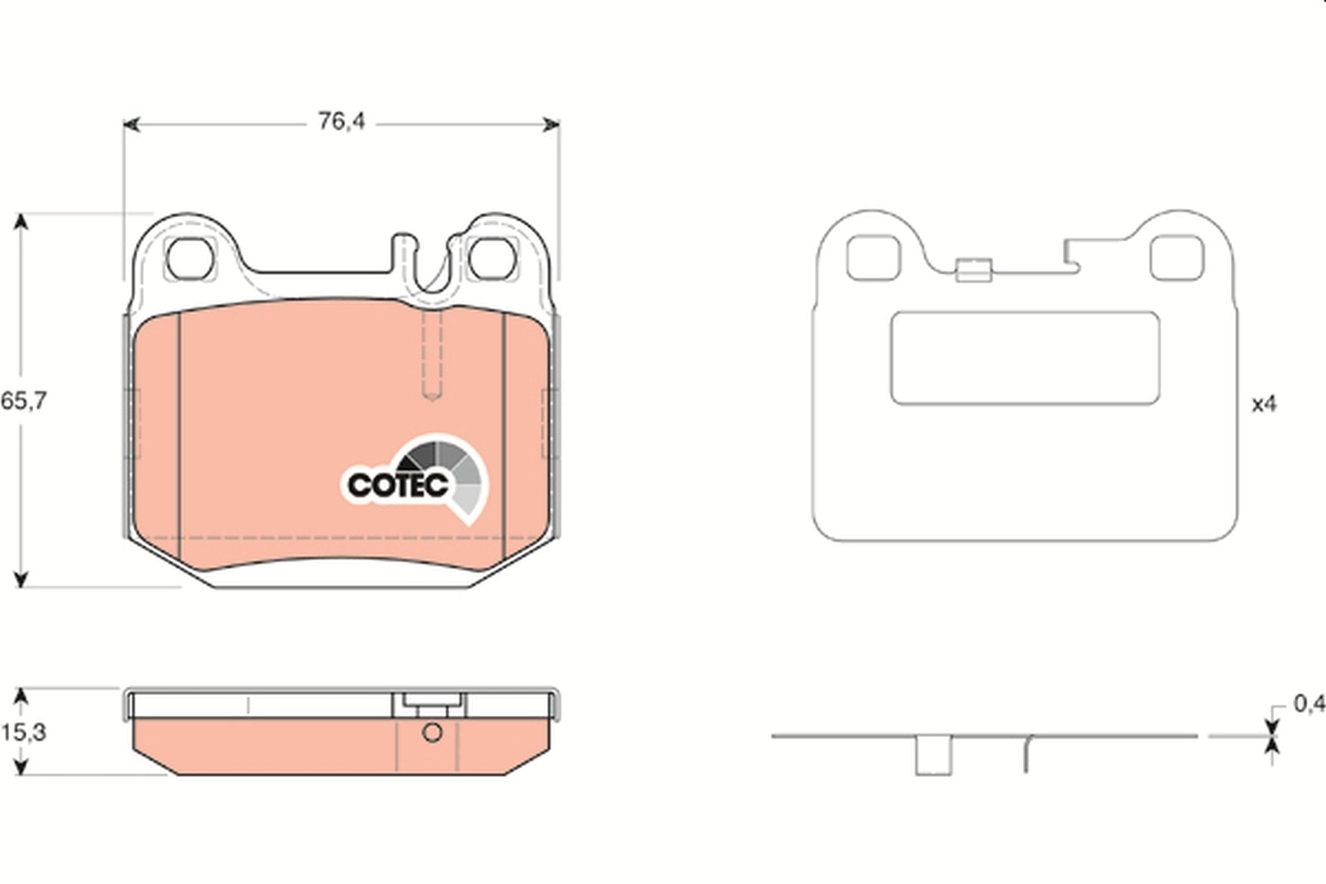 Set placute frana
