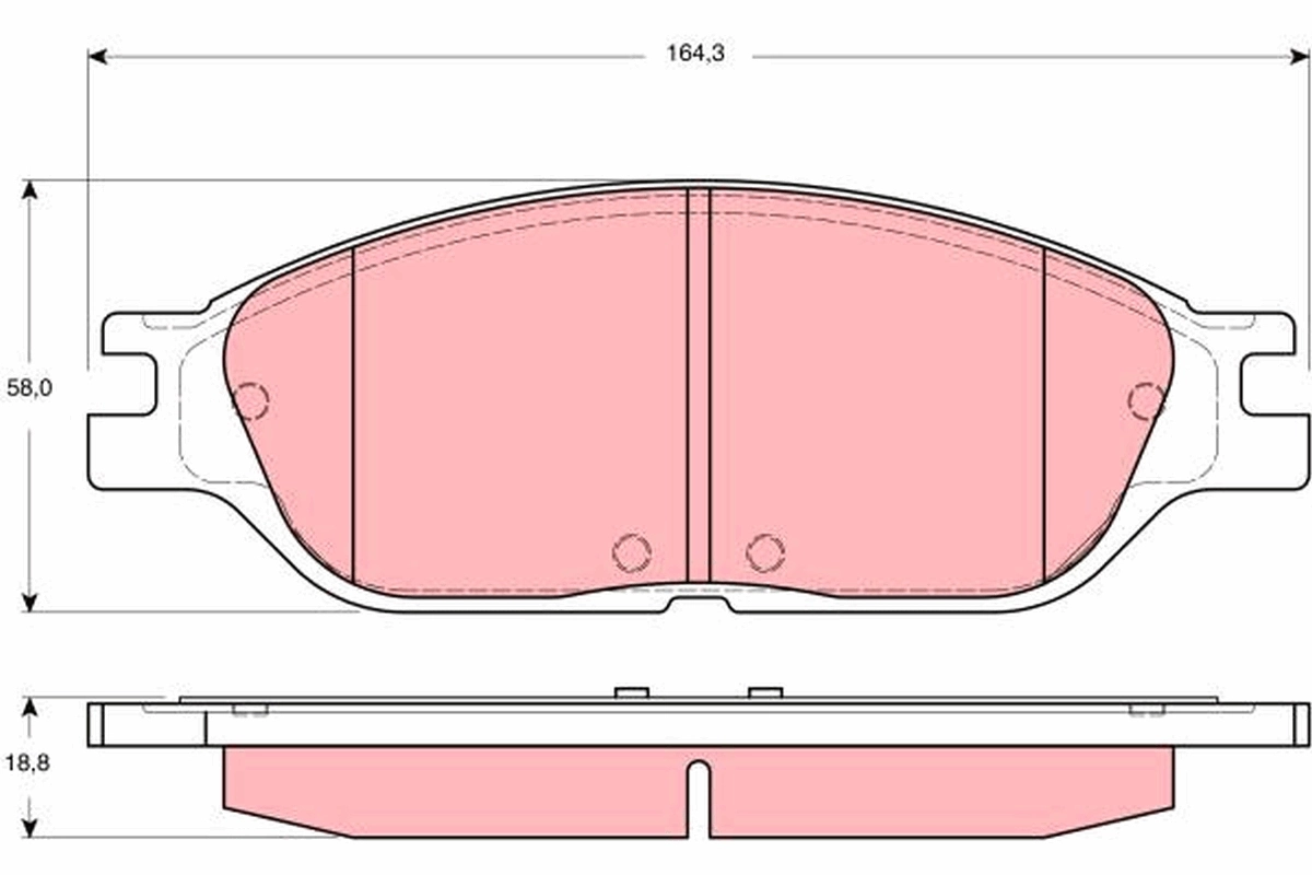 Set placute frana