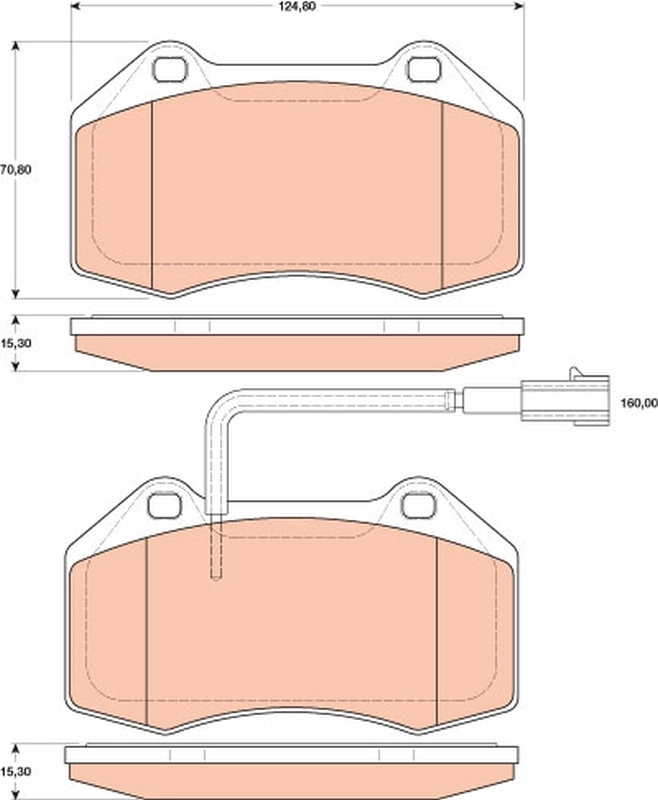 Set placute frana