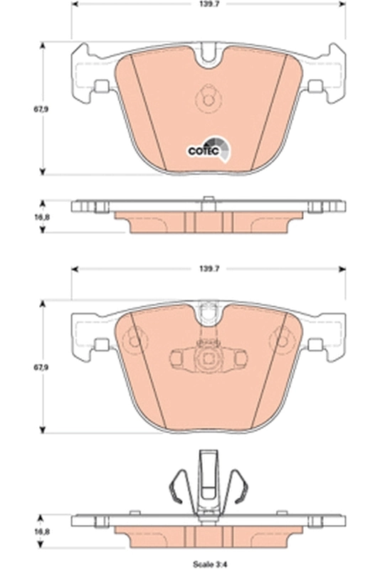 Set placute frana
