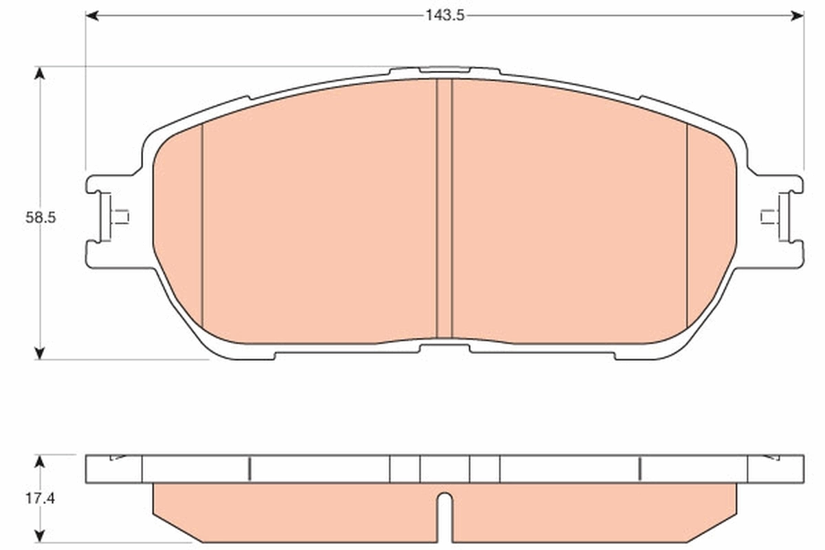 Set placute frana