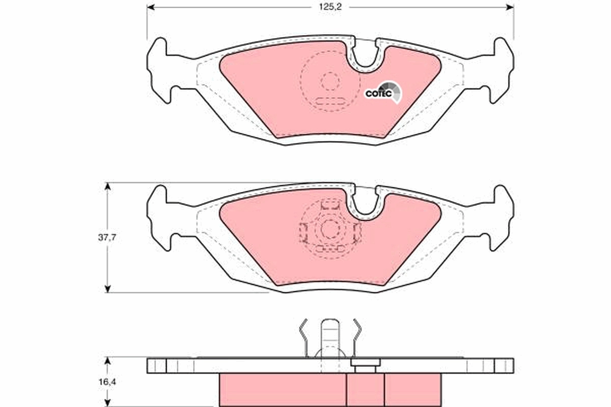Set placute frana