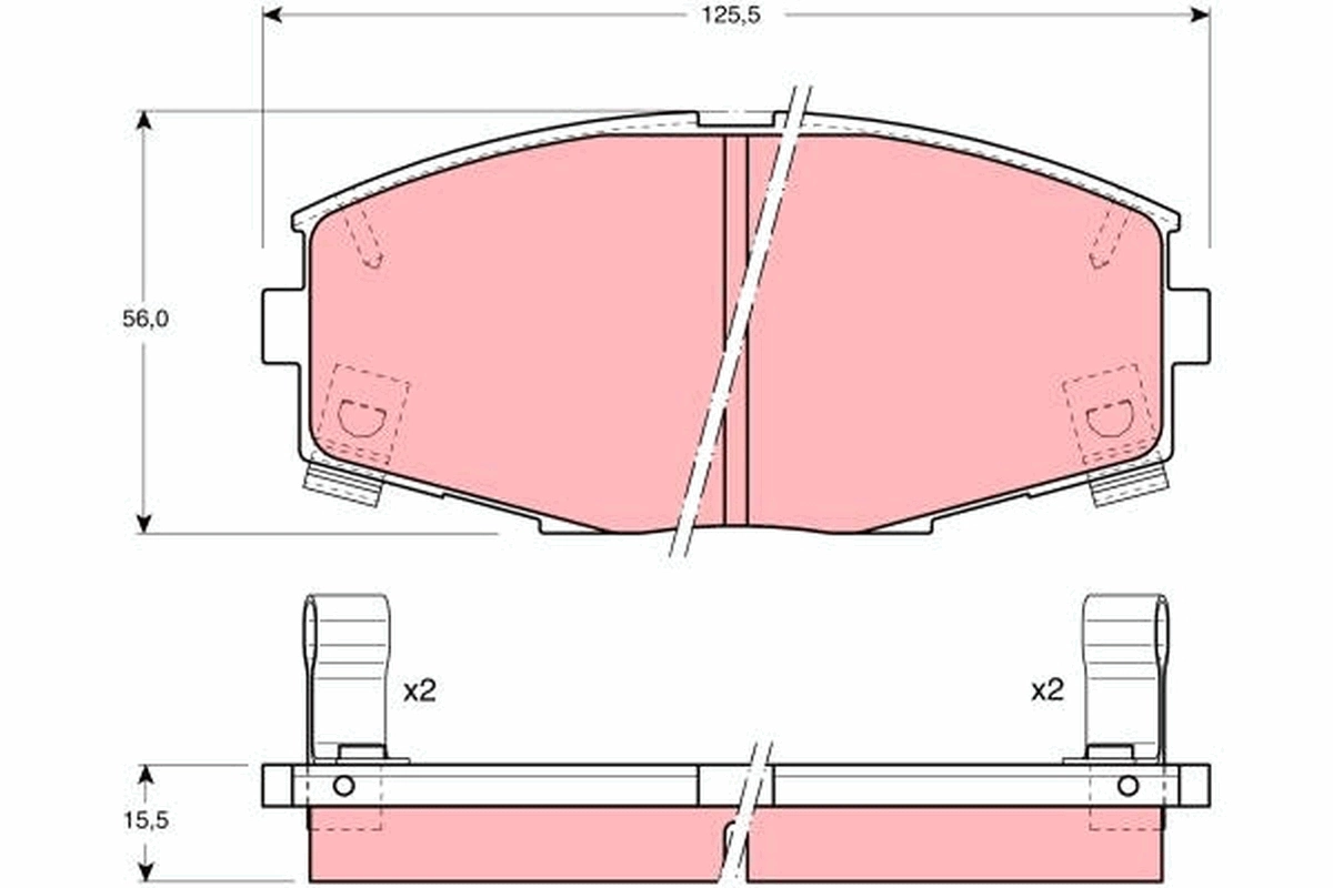 Set placute frana