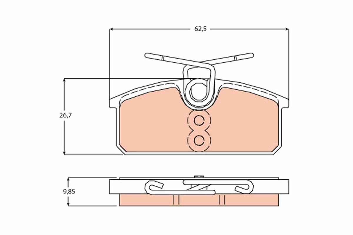 Set placute frana