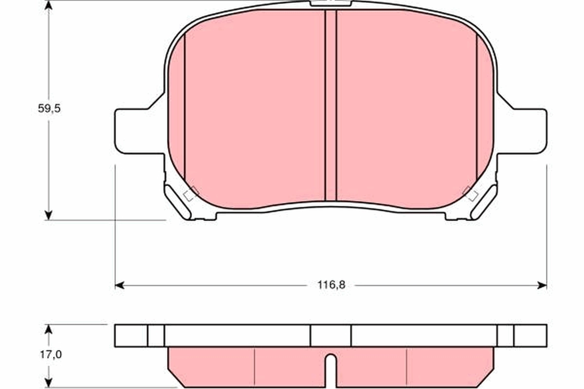 Set placute frana