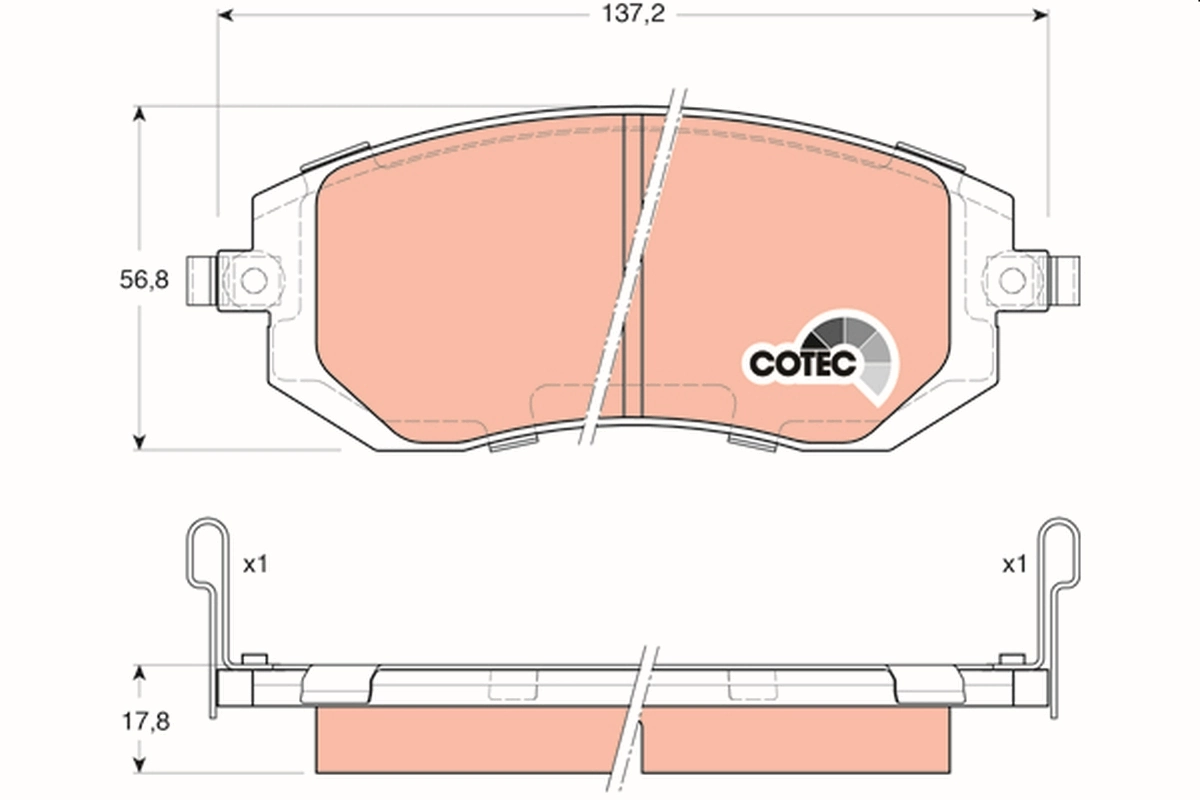 Set placute frana
