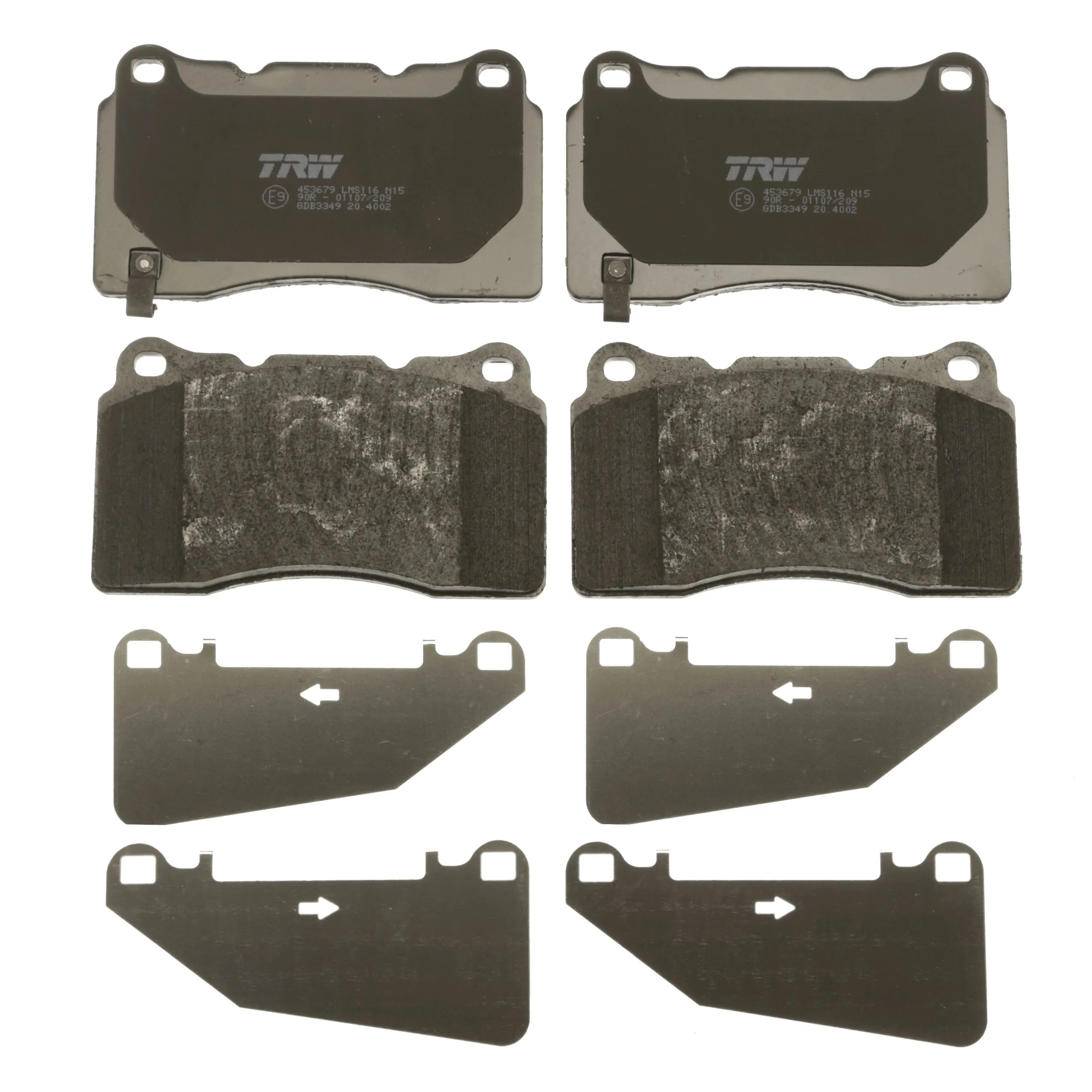 Set placute frana