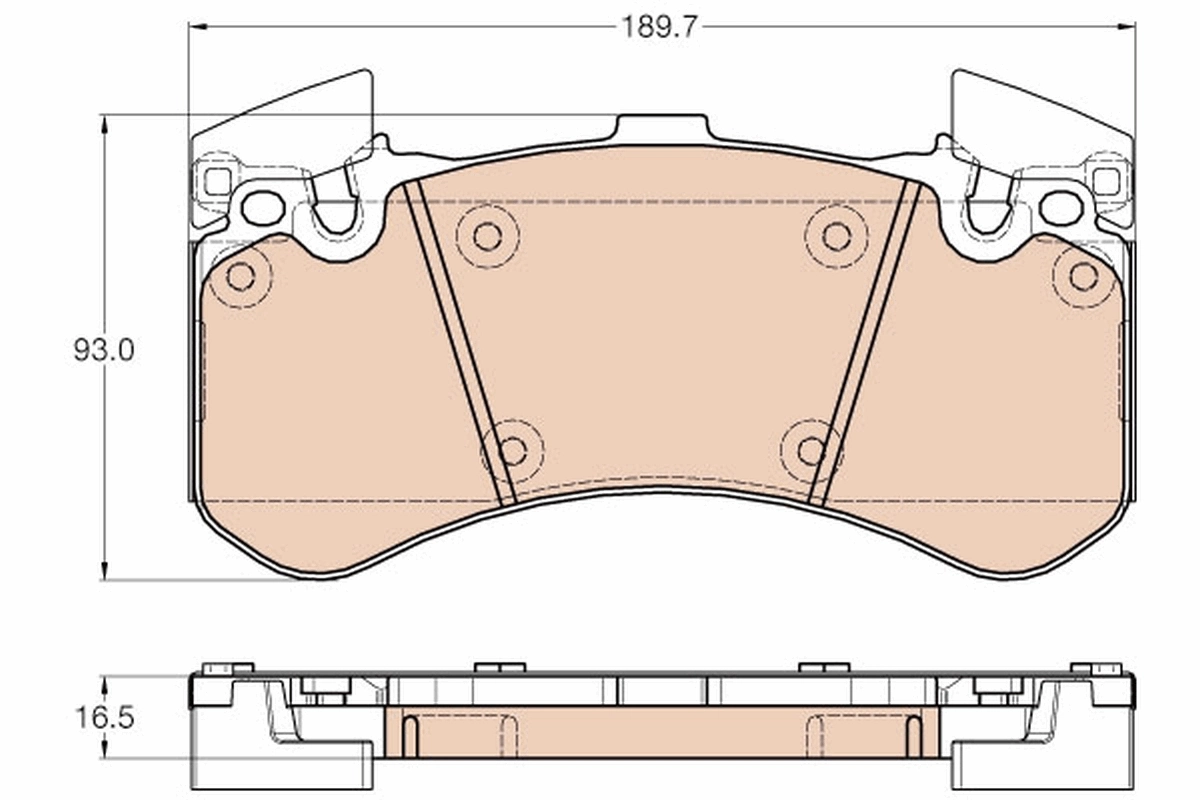 Set placute frana