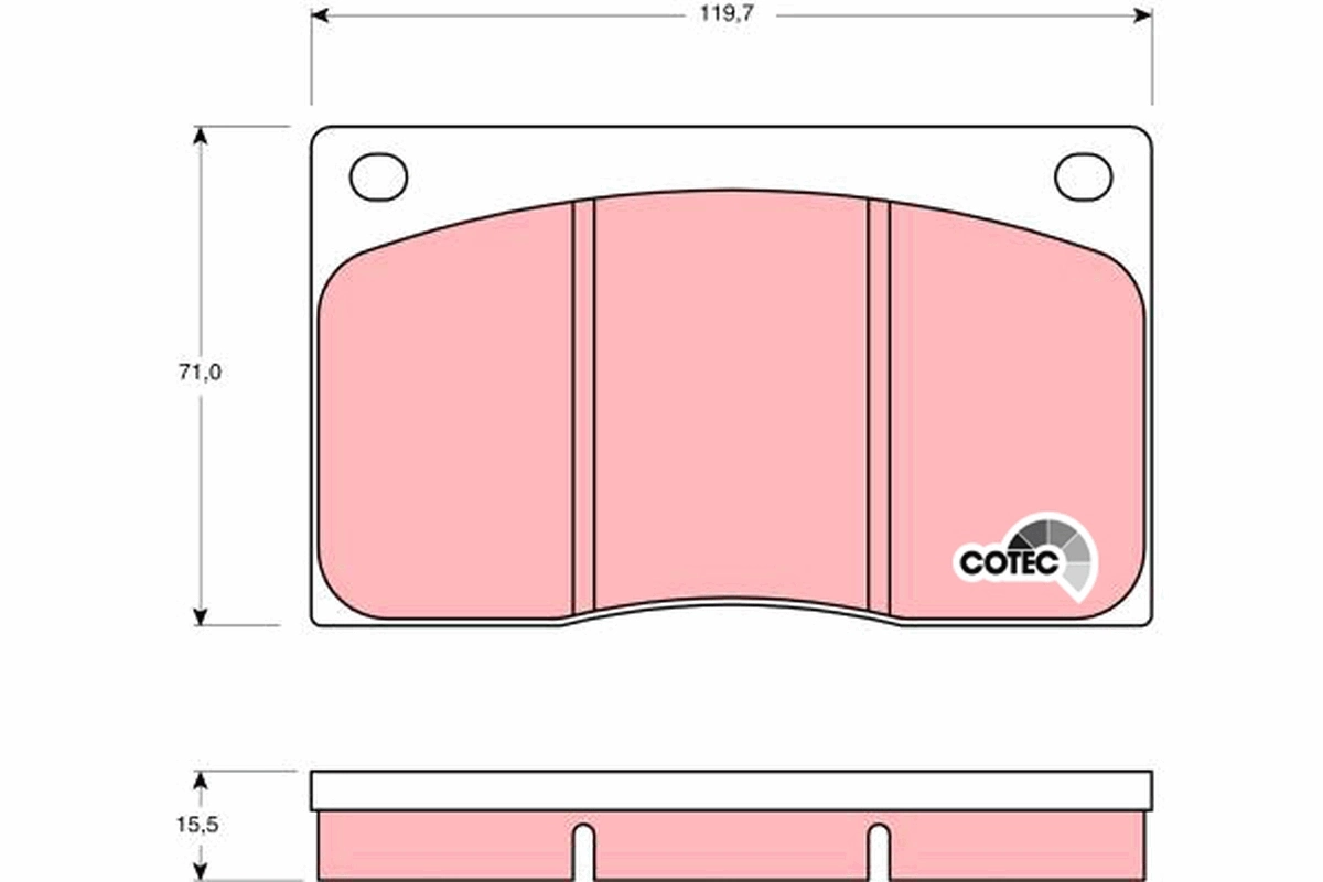 Set placute frana