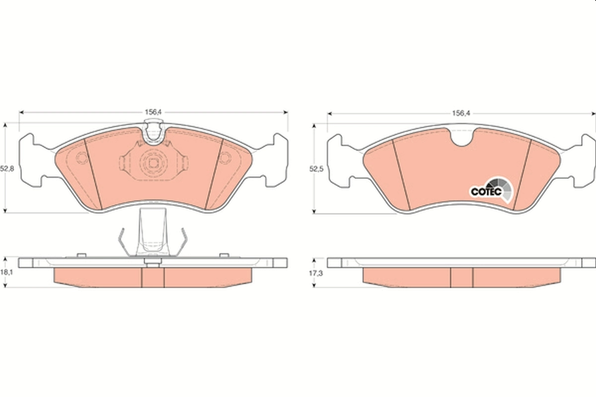 Set placute frana