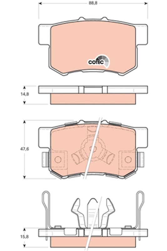 Set placute frana