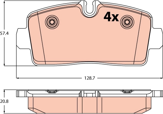Set placute frana