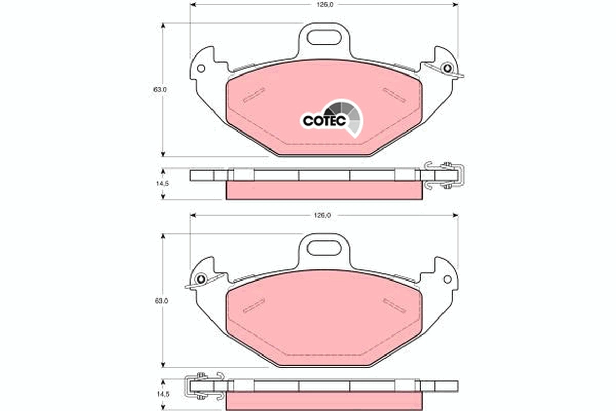 Set placute frana