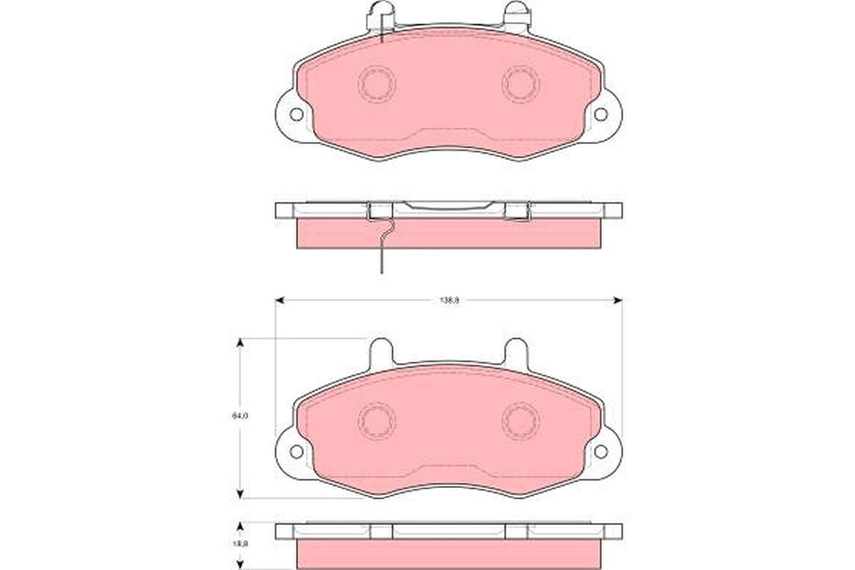 Set placute frana